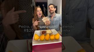 Desafio pedra, papel e tesoura valendo coxinha e R$200,00