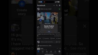 How to fix Facebook session Expired please login again | Facebook login problem #shorts #facebook