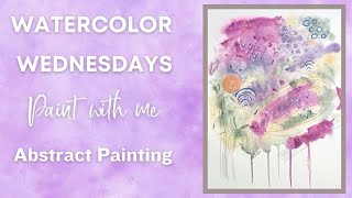 Relaxing Abstract Watercolor Painting - Beginner friendly