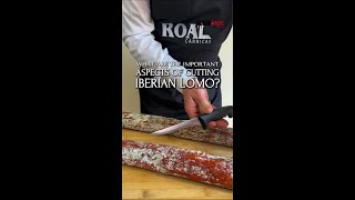 ¿Qué aspectos debo tener en cuenta a la hora de cortar un lomo ibérico?