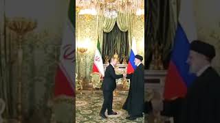 Putin meets Iranian President in Moscow #putin #iran