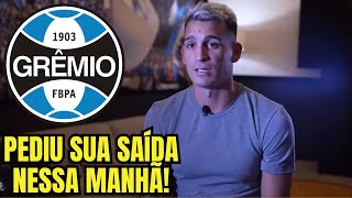 SAIU AGORA! NINGUÉM ESPERAVA! ADEUS CRISTALDO! NOTÍCIAS DO GRÊMIO