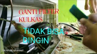 ganti filter kulkas tidak dingin