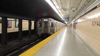 TTC Bombardier T1 #5046-#5047 departing Royal York Station