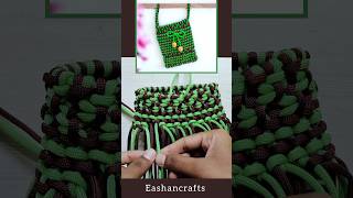 Making Purse Using Macrame Cord |  मैक्रैम का बैग कैसे बनाएं #handmade #bag #macrame #fashion #art