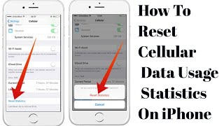 How To Reset Cellular Data Usage Statistics On iPhone #SETTINGS_BD #iphone #cellular #data