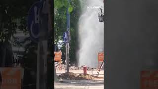 Una impresionante fuga de gas causó pánico en Godoy Cruz.