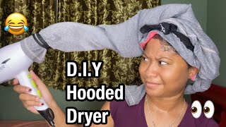 DIY Hooded Dryer For Intense Deep Conditioning! | AFFORDABLE & EFFECTIVE!!