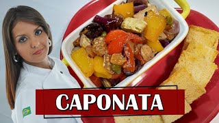 COMO FAZER CAPONATA ITALIANA | Especial veganos e vegetarianos | Chef Sharon Oliveira