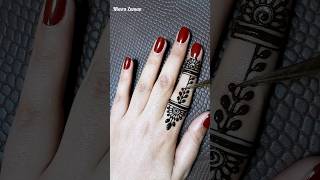 #shorts Cute One Finger mehndi design #mehndi #mehndidesigns