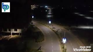 Night view with drone