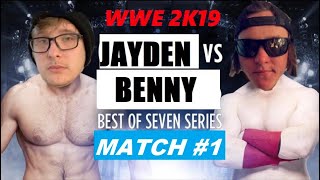 Benny Vs. Jayden: Best Of Seven Series - Match #1 - Tables Match (WWE 2K19)