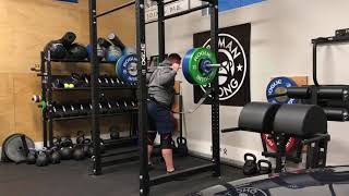 1/24/18 Squat (Pin-Full) 285x3 @8.5 ws 2/4