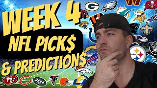 NFL PICKS AND PREDICTIONS WEEK 4 2022!