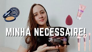 O que tem na minha NECESSAIRE DE MAQUIAGEM? Necessaire minimalista!