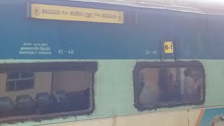 Live stream !! 10112 - MADGAON - MUMBAI CSMT Konkan Kanya Exp Departing Verna