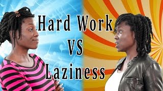 RAP BATTLE | Hard Work VS Laziness