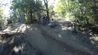 2011 Kawasaki KX250Fi jumps and trail ride Go Pro