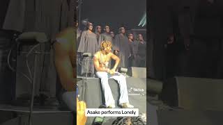 Asake Performs Lonely  #asake #o2sn #music #trendingvideo