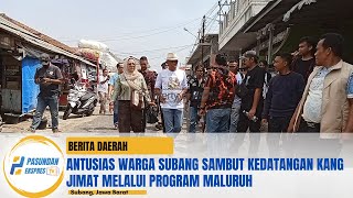 Antusias Warga Subang Sambut Kedatangan Kang Jimat Melalui Program MALURUH