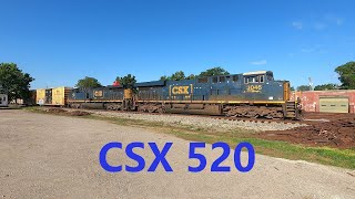 CSX 520 with 3046 & 483 in Athens