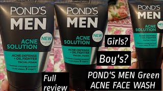 Pond's men face wash review II acne solution