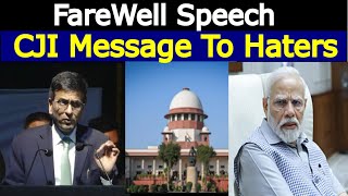 CJI Justice D Y Chandrachud Farewell Speech.