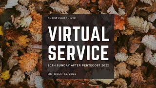 Virtual Service: October 23, 2022