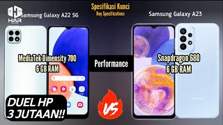 DUEL HP 3 JUTAAN!! Samsung Galaxy A22 5G VS Samsung Galaxy A23, RAM, KAMERA, CHIPSET, BENCHMARK