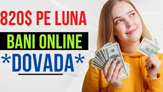 820$ PE LUNA - Cum sa faci BANI ONLINE - METODA REALA