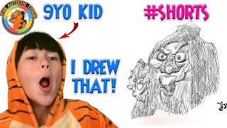 9yo Autistic Savant Draws - Apple Hag | Snow White #shorts