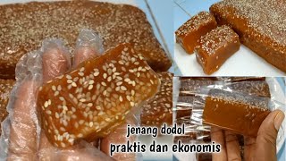 Resep jenang dodol tepung ketan kenyal, gurih pass manisnya