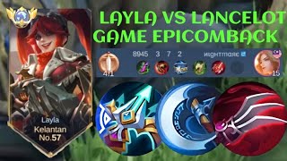 LAYLA VS LANCELOT❗BUILD ONE SHOT ENEMY DELETE! BEST BUILD ITEM | build top 1 global Layla