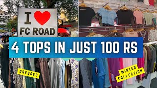 4 Tops In Just 100 Rupees I Street Shopping At Fc Road Market I  Best shops of FC road market Pune I