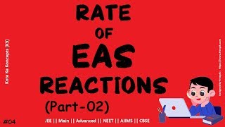 Rate of EAS Reactions || Part 02 || JEE Main || Advanced || NEET || CBSE || In Hindi