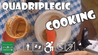 Cooking Peanut Butter English Muffins | Quadriplegic (C5,C6)