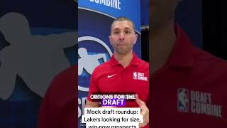 Mock draft roundup: Lakers looking for size, win-now prospects💞#nba #basketball #sports #shorts