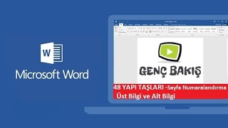 48 YAPI TAŞLARI   Sayfa Numaralandırma, Üst Bilgi ve Alt Bilgi