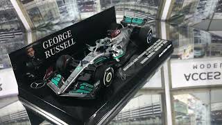 Minichamps 1/43 George Russell Mercedes F1 W13 F1 M13 #63 'Mercedes-AMG F1 Team' British GP 2022