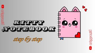 How to Draw a Cute 📓 Kitty Notebook 📓Step by Step Simple & Easy for Kids #trending #youtube #reels