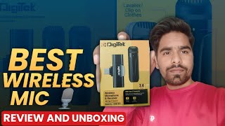 Best Wireless Collar Mic for Youtube | best wireless mic for mobile | Digitek Wireless Microphone