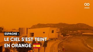 Une fine couche de sable teint le ciel d'Espagne