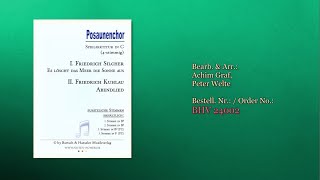 24002, Es löscht das Meer die Sonne aus (Silcher), Abendlied (Kuhlau) für Posaunenchor