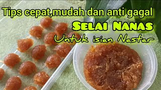 Cara cepat dan mudah membuat selai nanas untuk isian Nastar, sangat enak dan wangi#resepselainanas