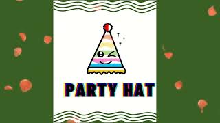 How to Draw Cute 🥳PARTY HAT🥳Step By Step Draw Cute Inspiration for kids #cute #drawing #youtuber#art