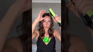 Style your bangs using ghd chronos straightener in cyber lime by @ChantelleMareeHair #youtubeshorts