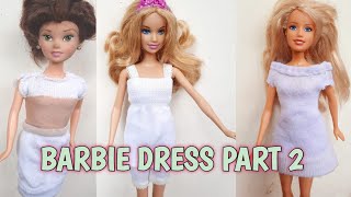 Tutorial Membuat Baju Barbie Sendiri dari Kaos kaki bekas tak terpakai | Tutorial baju Boneka