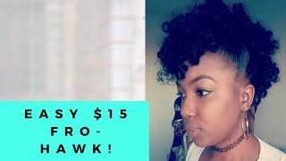 Easy $15 Braidless Crochet Fro-Hawk!