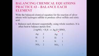 Chapter 8   Chemical Equations