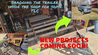 Turning my camper frame into a trailer part 1